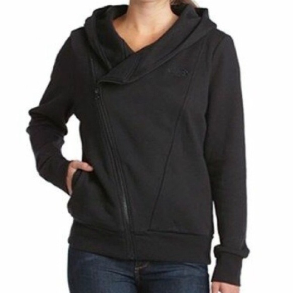 North Face diagonal zip jacket